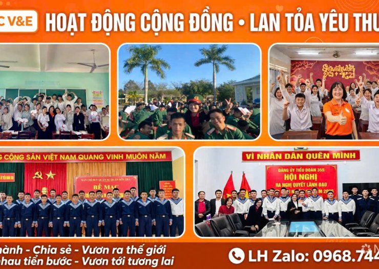 HOẠT ĐỘNG CỘNG ĐỒNG – LAN TỎA YÊU THƯƠNG