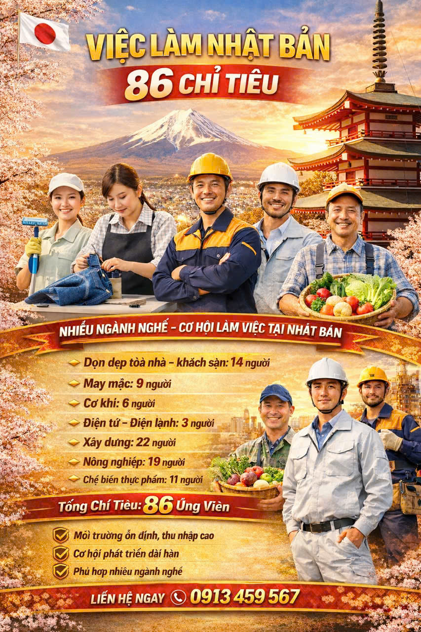 THÔNG TIN CÔNG VIỆC THÁNG 5 – 6 – 7 năm 2026